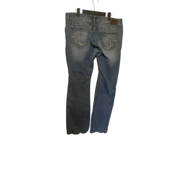 Maurices Womens Blue Denim Five Pocket Boot Cut Jeans Size 17/18 Long - Picture 2 of 16